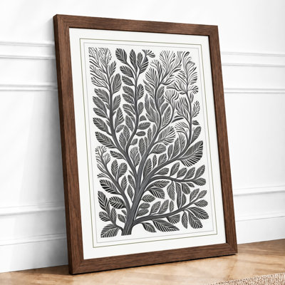 Woodcut Botanical - Framed Print