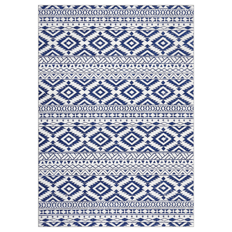 Dominek Washable Geometric Indoor Rug, Rectangle 9' x 12'