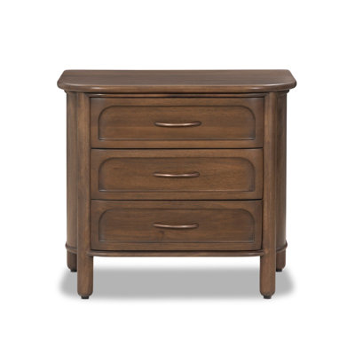 Divion 3 - Drawer Solid Wood Nightstand