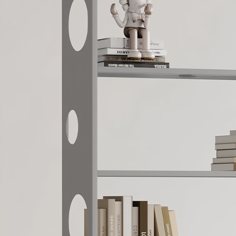 Une bibliothèque au sens artistique unique, (6 tablettes) H 70,8 po x l 39,3 po x P 9,8 po, Gris