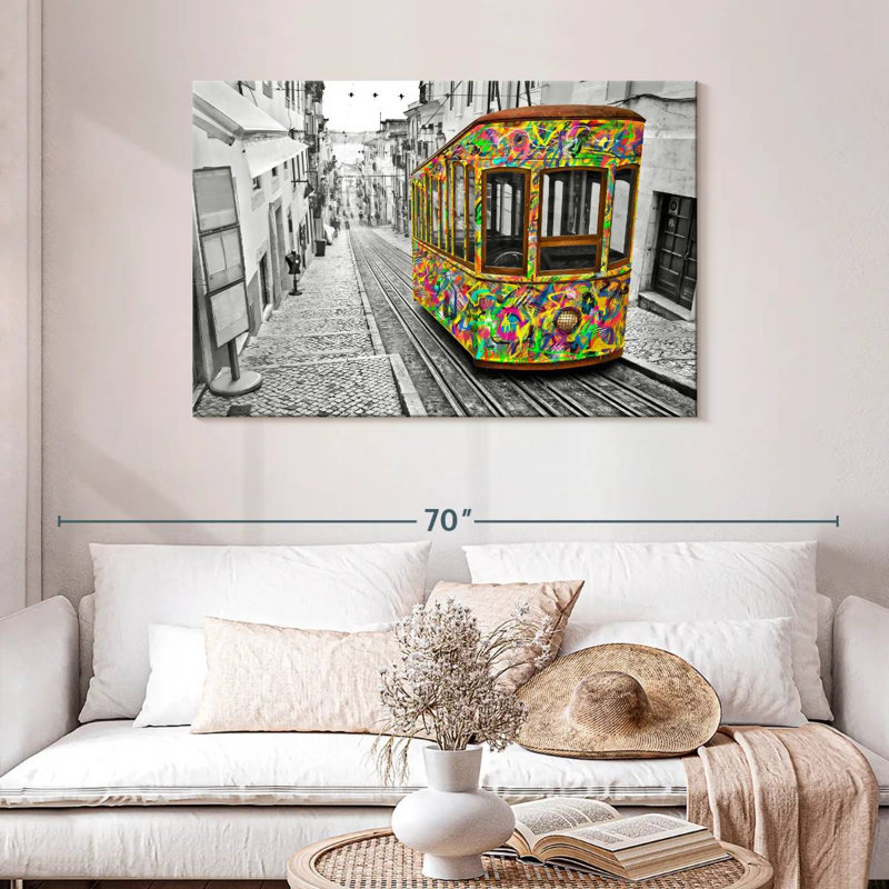 Mehar Lisbon Tram, 30" H x 45" W