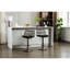 2 tabourets de bar, chaise pivotante à hauteur de comptoir pivotante à 360 ° avec repose-pieds, réglable de 34,03 po à 42,91 po, design pour la cuisine et la salle à manger, base, noir, tabourets d'une capacité de 250 lb, look