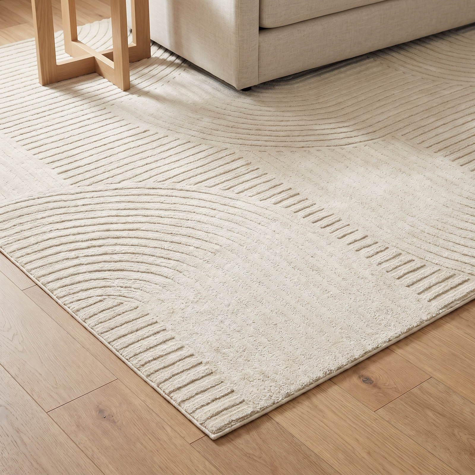 Polk Hand-Tufted Striped Rug, Rectangle 8' x 10'