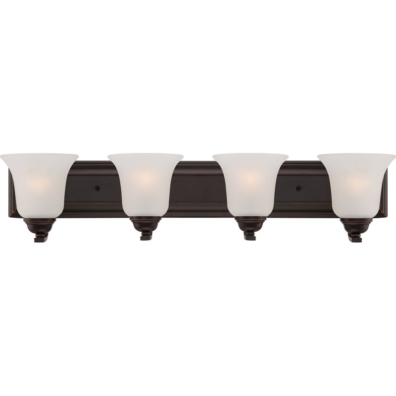 Éclairage de salle de bain à intensité variable 4 lumières Hardin, Bronze Sudbury