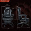 Metro Lane Adjustable Reclining Ergonomic Swiveling PC & Racing Game Chair with Footrest-214375567