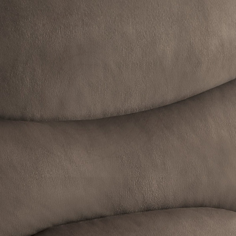 Fauteuil inclinable à mouvement avec confort moelleux et tissu tissé, Tissu brun clair, Marron clair