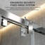 Porte de douche coulissante à triple vantail de 122 cm (L) x 193 cm (H) avec verre clair de 8 mm (5/16 po) et cadre en acier inoxydable chromé