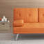 Canapé-lit double de bureau avec table basse assortie-655054791