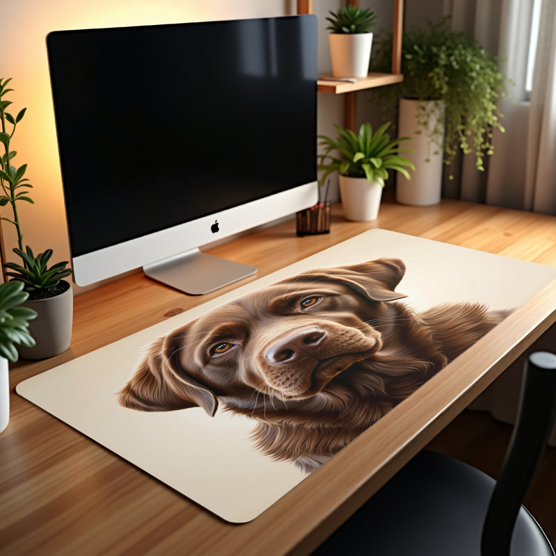Polyester Desk Pad, 14.4x12.1