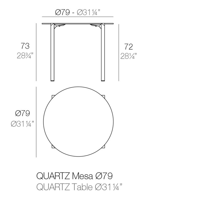 Quartz Dining Table, 31.25" W x 31.25" L, Black
