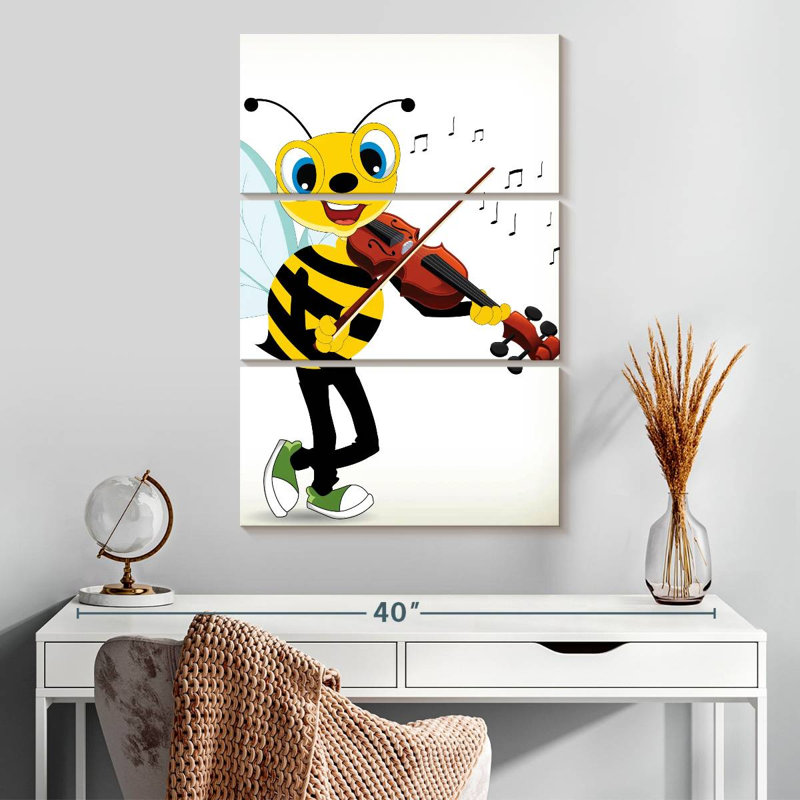 Bee Playing Violin, 32" H x 20" W