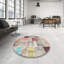 Tapis gris/rose/beige contemporain-1120419013