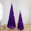 72'' H Purple Tinsel Christmas Tree