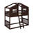 Twin Over Twin House Bunk Bed With Ladder-984975675