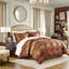 Ensemble de couette 4 pièces en jacquard chenille uni marron, taille king-135105804-135105805