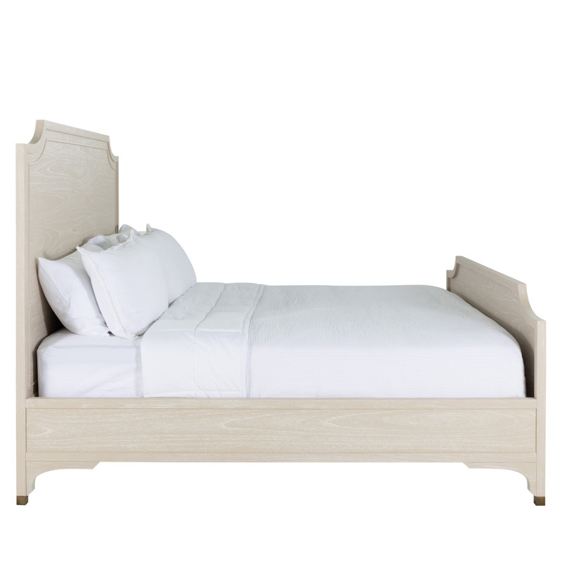Alexandra Bed - Dark, Cerused White/Stained Gold, King