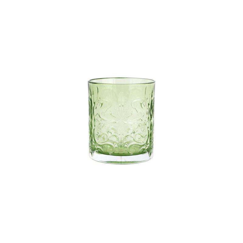 Barocco Handmade Whiskey Glass, Mint Green