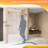 Frameless Single Sliding Shower Door, 56-60" W X 60" H, Clear Tempered Glass, Brushed Gold Finish-122279805