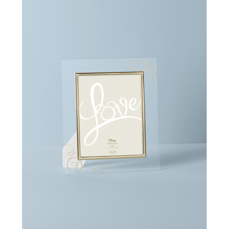 Disney 8" x 10" Mickey and Minnie Glass Single Picture Frame In Clear