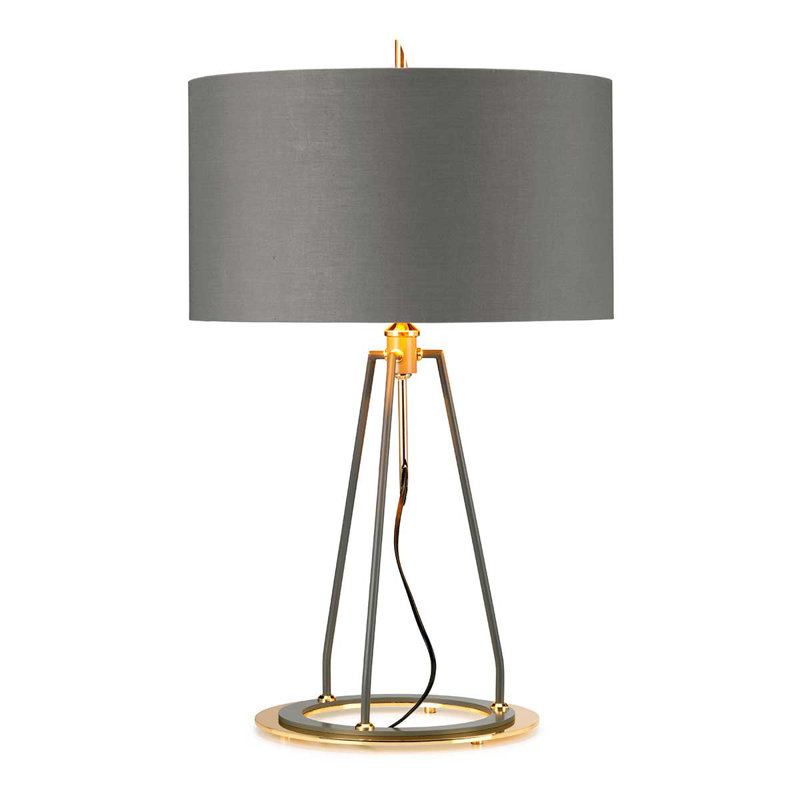 Morrowville Metal Table Lamp, Grey