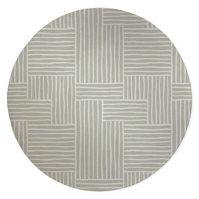 Grid Puz Non-Slip Outdoor Rug