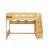 Queen Size Wood Loft Bed Frame With Staircase,Storage Shelves & Wardrobe-812086051