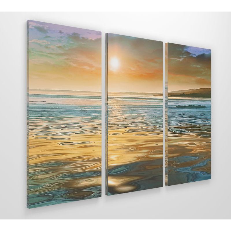 3 - Pieces Coastal, 24" H x 36" W