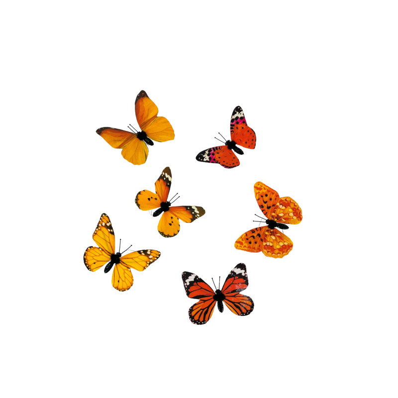 Ensemble de décoration intérieure 6 pièces, Orange