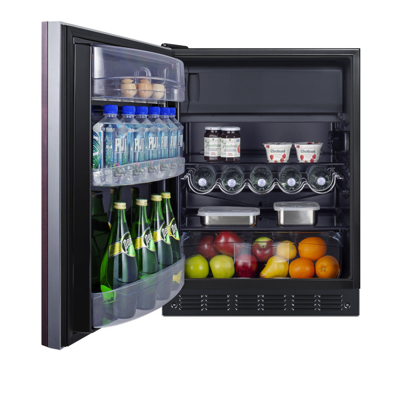 Summit Appliance 4.9 Cubic Feet Freestanding Mini Fridge with Freezer, Left Handed
