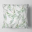 Carré, feuilles vertes tropicales en été II - Coussin décoratif imprimé tropical-60159124