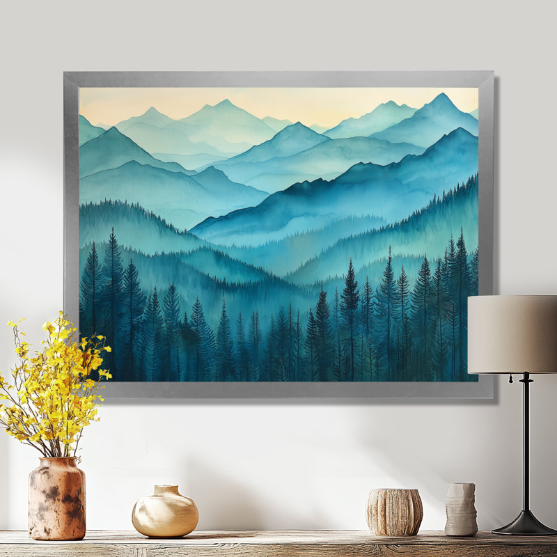 Giamarie - Landscapes Wall Art, Argent, H 34 po x l 44 po, Picture Framed Print
