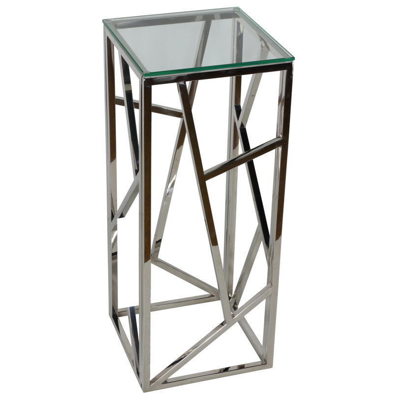 Glass Top End Table