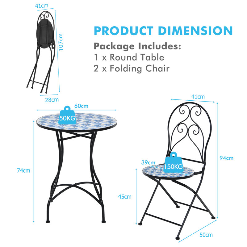 Chautauqua Metal 2 - Person Seating Group