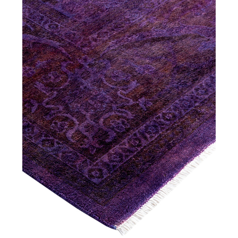 Overdyed One-of-a-Kind 7' 10" X 10' 4" Hand Knotted Area Rug