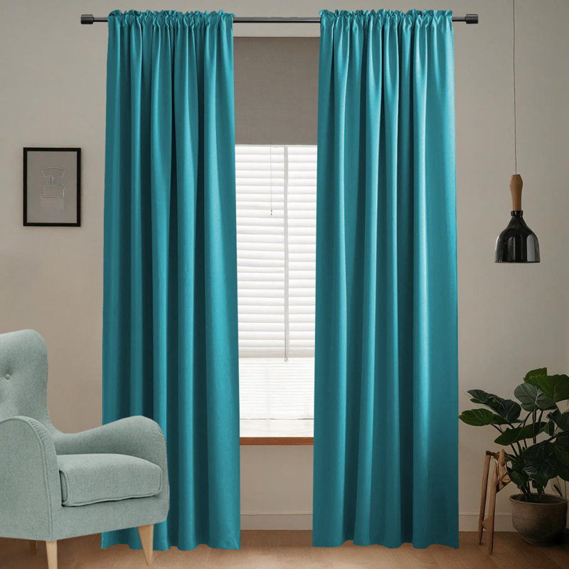 Ensemble de 2 rideaux obscurcissant, L 52 po x L 72 po