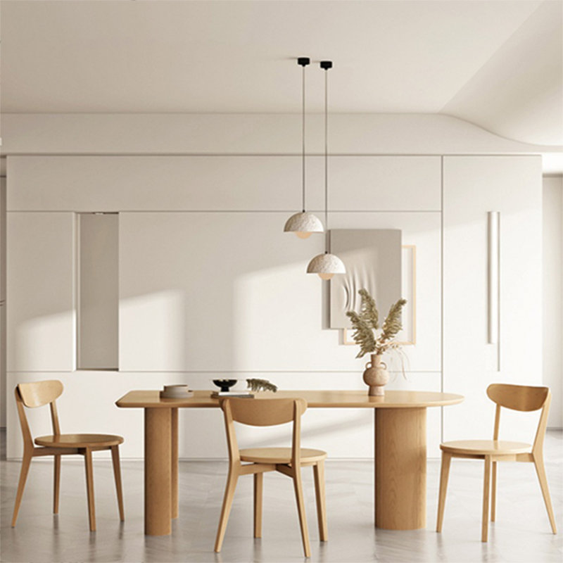Multi-functional solid wood dining table, 29.52"H x 70.86"L x 31.49"W
