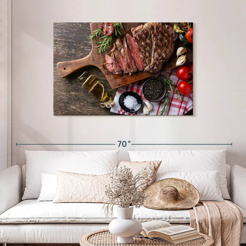 Yarlin Sliced Beef Steak, 30" H x 45" W