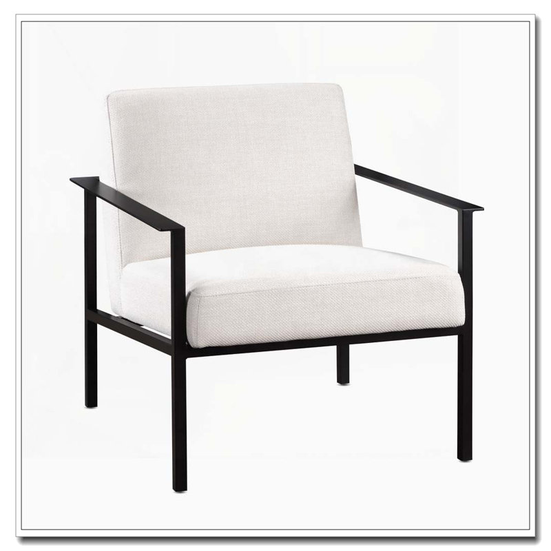 Chaise d'appoint avec structure en métal
