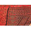 Tapis marocain rouge berbère double face rétro