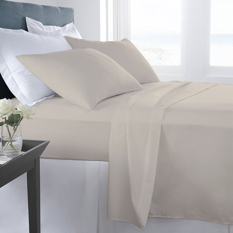 Ensemble de draps en microfibre Adrian Lewis, Ensemble de drap pour lit très grand avec drap-ho, Lin