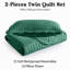 Ensemble de couvre-lit en microfibre embossée - Ensemble de literie moderne et léger avec taies décoratives-122058478-122584921