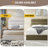 Linen 3-Panel Headboard Queen Bed Frame with Lift Up Storage, No Box Spring Needed, Ivory-324274077-323341733