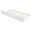 Lit simple en bois avec lit gigogne simple (blanc)