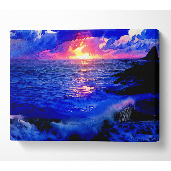 House of Hampton The Movement of the Ocean at Dawn - Wrapped Canvas Art ...