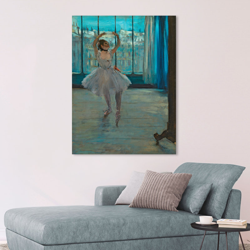 Dancer Posing by Edgar Degas - Wrapped Canvas Print, 120cm H x 90cm W x 4cm D