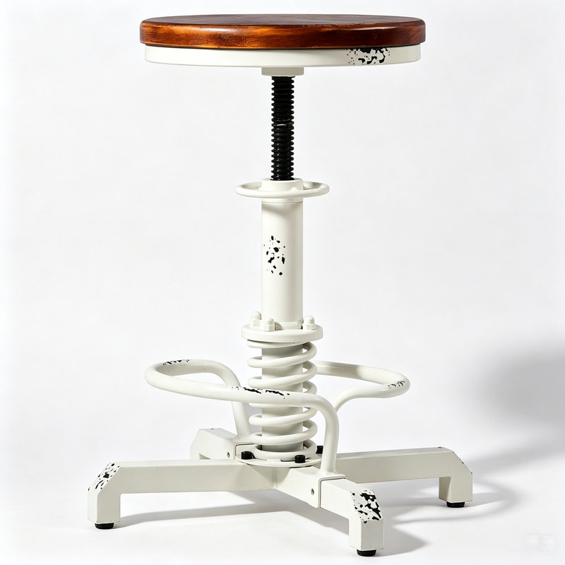 Tabouret Javin, Blanc, 1