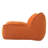 Compression Sofas, Orange Corduroy Compact Modern Beanbag Couch for Home