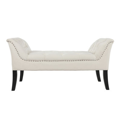 Velvet Upholstered Bench