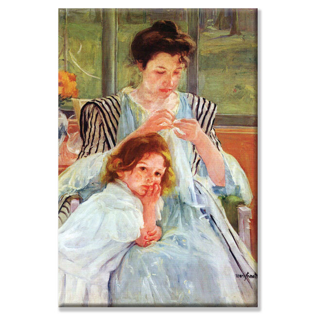 DIY Oil Painting Kit,Young Mother and Two Children Painting by Mary  Stevenson Cassatt DIY Oil Painting Paint by Number Kits