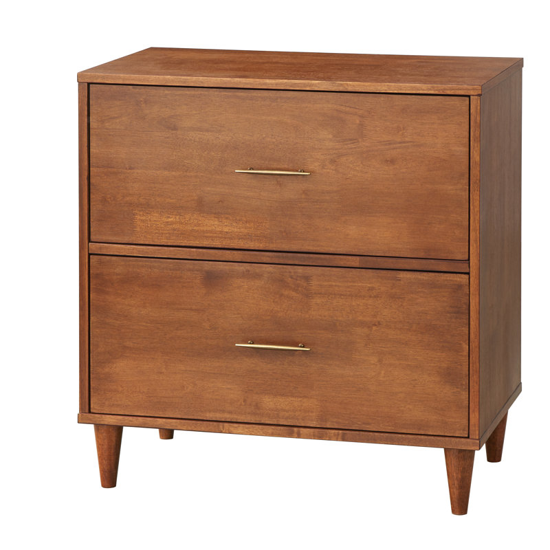 30 " Wide 2 Lateral Filing Cabinet, Brown